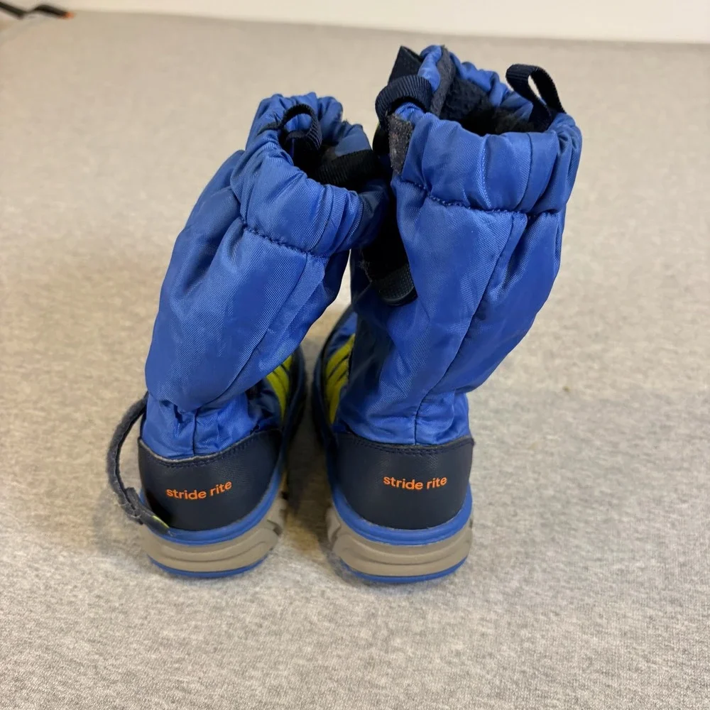 Stride Rite M2P Sneaker Boot Boys 9.5 Blue Insulated Winter CB54131